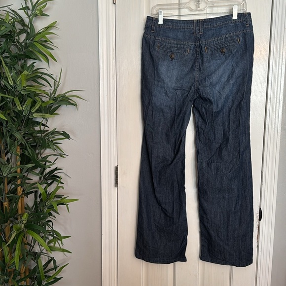 Christopher & Banks Boho style baggy wide leg jeans 10 - Picture 5 of 14